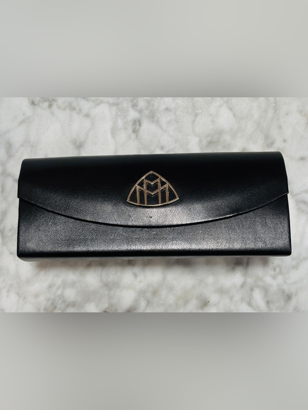 MAYBACH Black Leather Glasses Case